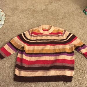 Pink and purple striped sweater